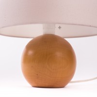 Lampka Modern Eco. Abażur płócienny. Lata 60. XX w.